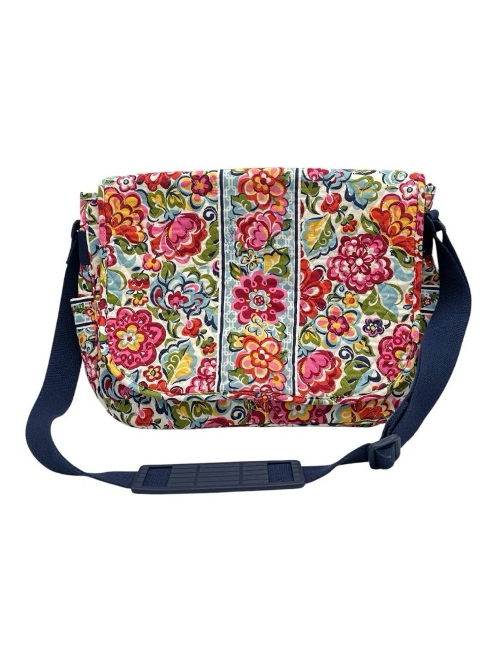Vera Bradley Messenger Crossbody Women's Pink Courier Travel Bag Deep Pocket
